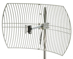 2.4GHz 24dBi Outdoor Grid Dish Antenna w/Cable